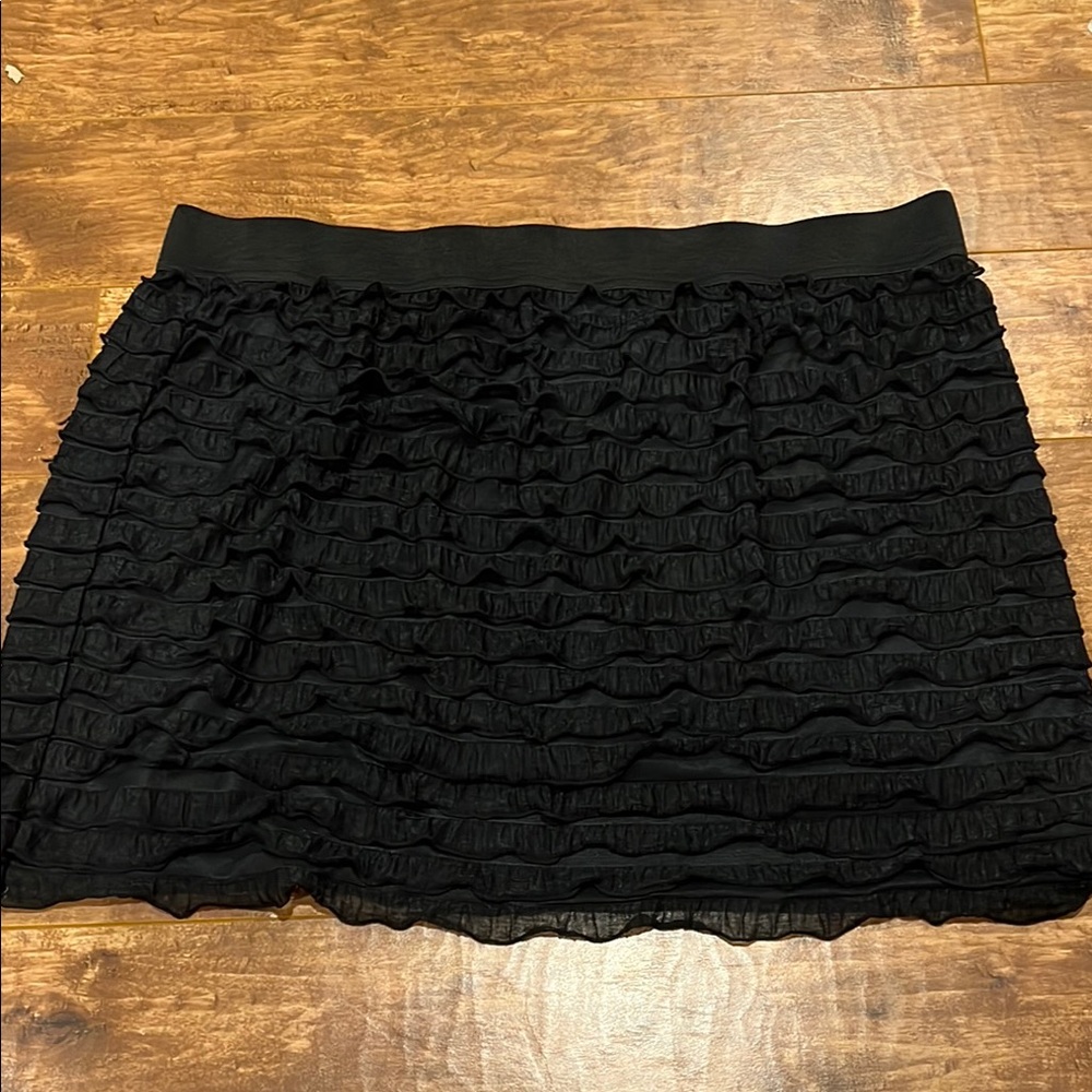 Black Ruffled Women's Skirt